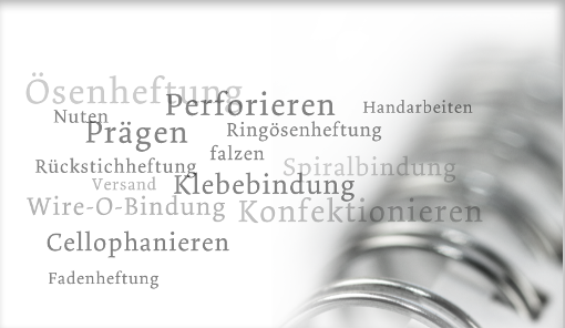 ZeitDruck. Binden und Veredeln. Unser Angebot. Druckerei ZeitDruck Berlin - Binden und Veredeln